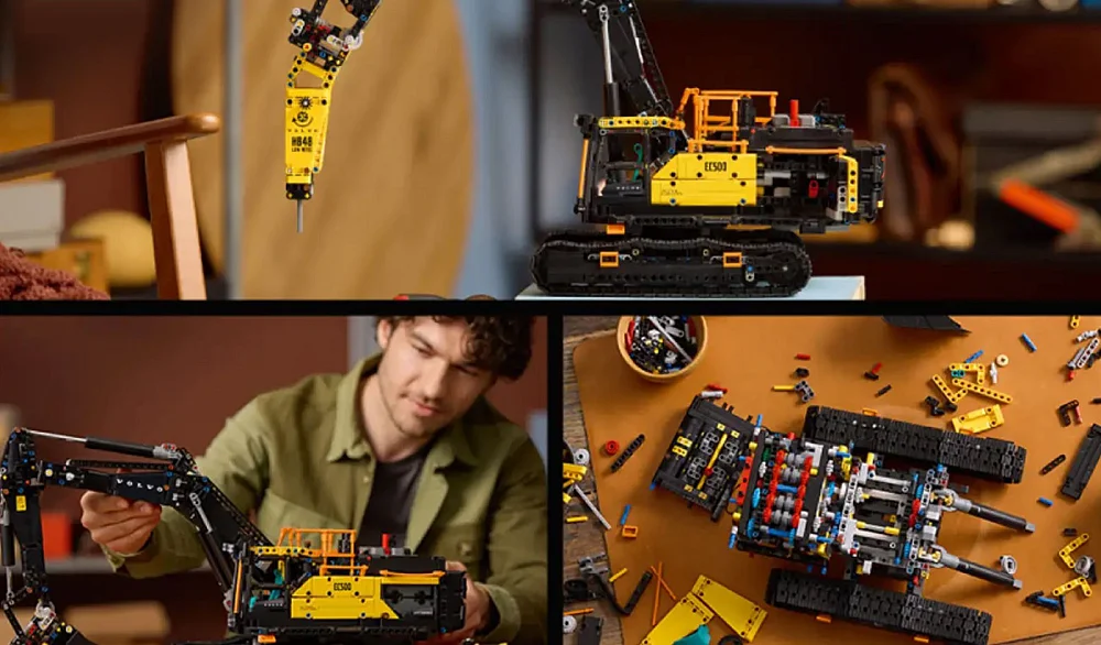 Volvo EC500 Graafmachine vol details en bewegende onderdelen