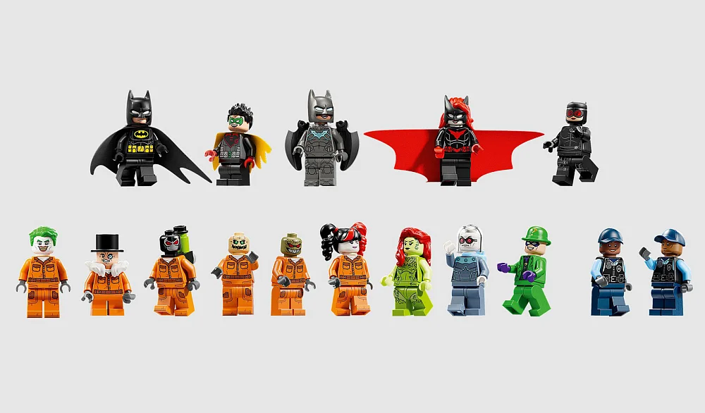 16 Minifigurer i LEGO Arkham Asylum-setet (76300)