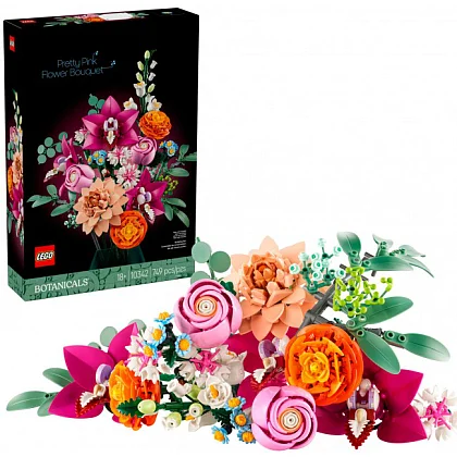 Vacker rosa blombukett 10342 LEGO® Botanicals