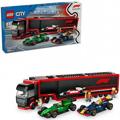 F1-lastbil med RB20 og AMR24 F1-biler 60445 LEGO® City