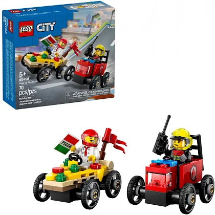 Pizzalieferwagen vs. Löschauto 60458 LEGO® City