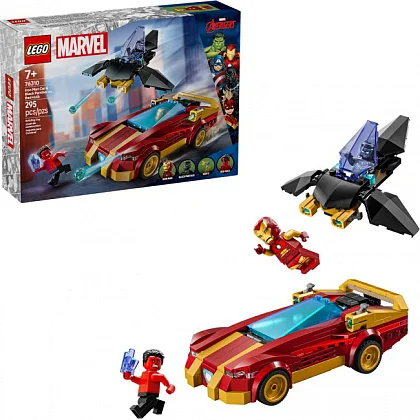 Iron Mans auto en Black Panther vs. Rode Hulk 76310 LEGO® Marvel