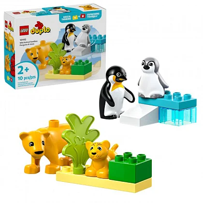 Vilde dyrefamilier: pingviner og løver 10442 LEGO® Duplo®