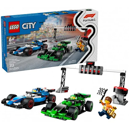 F1 startfält med VCARB och Sauber racerbilar 60474 LEGO® City