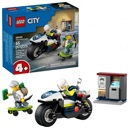 Verfolgungsjagd mit dem Polizeimotorrad 60455 LEGO® City