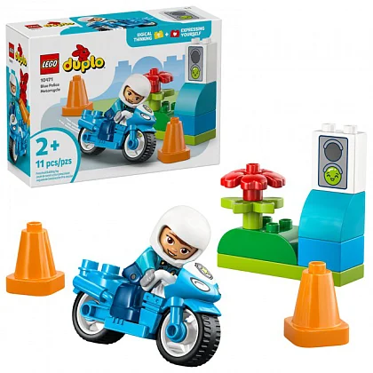 Modrá policejní motorka 10471 LEGO® Duplo®