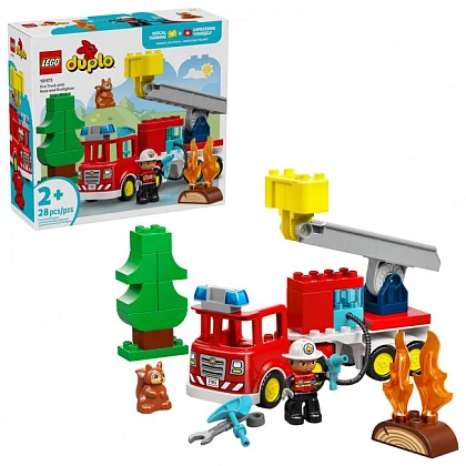 Fire Truck with Hose and Firefighter 10473 LEGO® Duplo®
