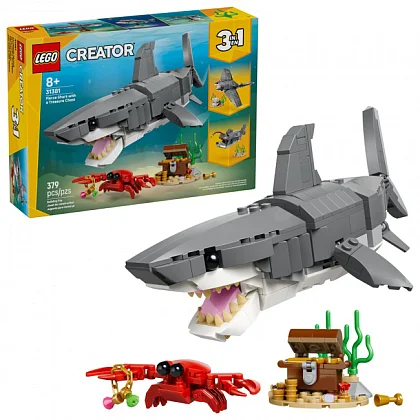 Hurja hai ja aarrearkku 31381 LEGO&reg; Creator 3in1