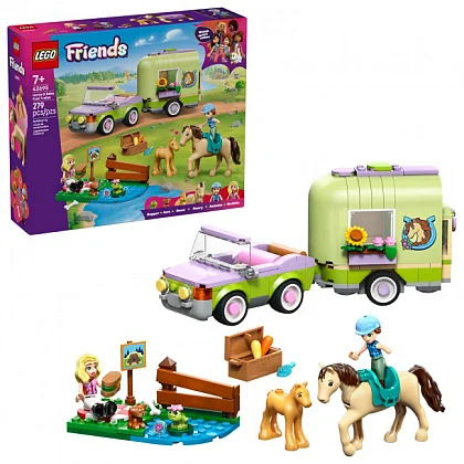 Hevosen ja varsan kuljetusvaunu 42695 LEGO® Friends