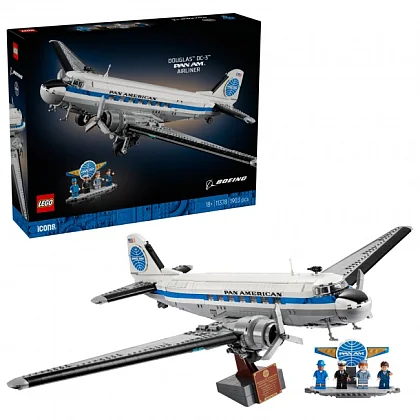 Douglas DC-3 PAN AM passagiersvliegtuig 11378 LEGO&reg; Icons