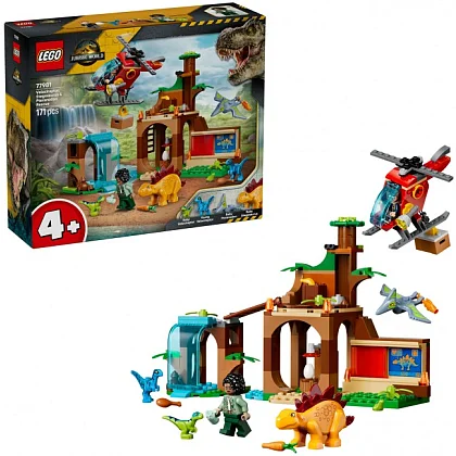 Redningssenter for velociraptor, stegosaurus og pteranodon 77981 LEGO® Jurassic World™