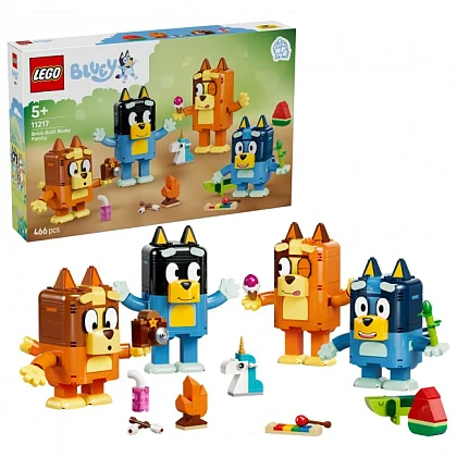 Palikoista rakennettava Tuurin perhe 11217 LEGO&reg; Bluey