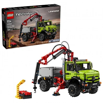 Mercedes-Benz Unimog U 5023 z dźwigiem 42242 LEGO&reg; Technic
