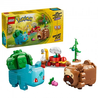 SMART Play: Bulbasaur i Bidoof z krzewem jagody 72155 LEGO&reg; Pokemon&trade;