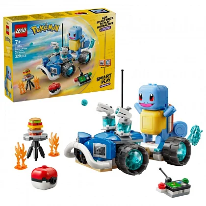 SMART Play: Przygoda Trenera ze Squirtle i pojazdem terenowym 72156 LEGO&reg; Pokemon&trade;