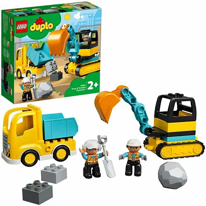 Lastbil og gravemaskine på larvefødder 10931 LEGO® Duplo®