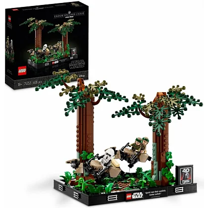 Endor speederachtervolging diorama 75353 LEGO&reg; Star Wars&trade;