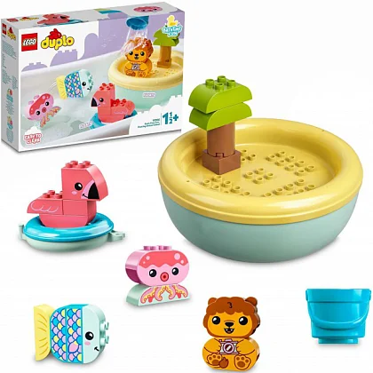 Vidám fürdetéshez: úszó állatos sziget 10966 LEGO® Duplo®