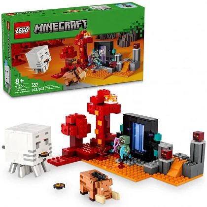 Hinterhalt am Netherportal 21255 LEGO® Minecraft®