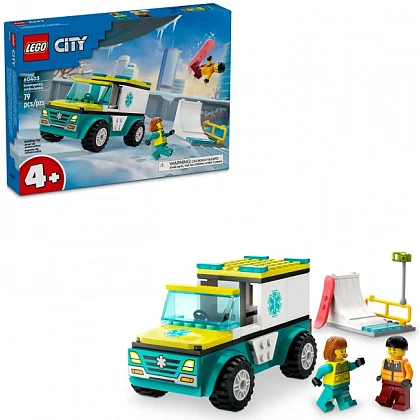 Rettungswagen und Snowboarder 60403 LEGO&reg; City