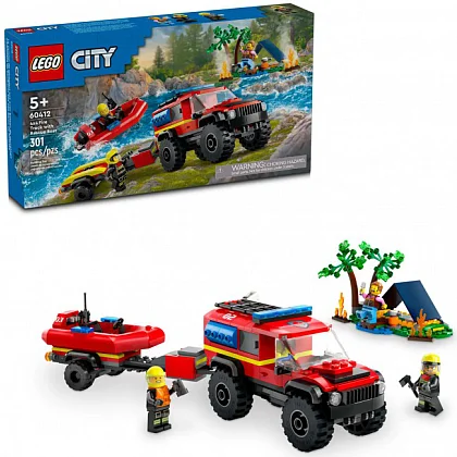 Feuerwehrgeländewagen mit Rettungsboot 60412 LEGO® City