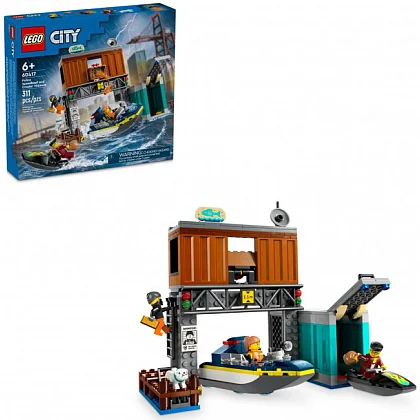 Rendőrségi motorcsónak és a rablók rejtekhelye 60417 LEGO® City