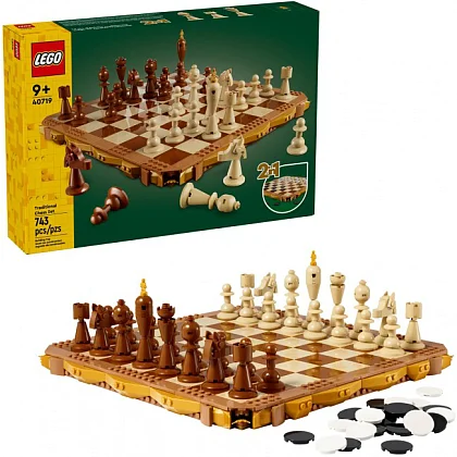 Tradisjonelt sjakkbrett 40719 LEGO® Inne