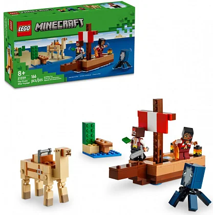 På tokt med sjørøverskip 21259 LEGO® Minecraft®