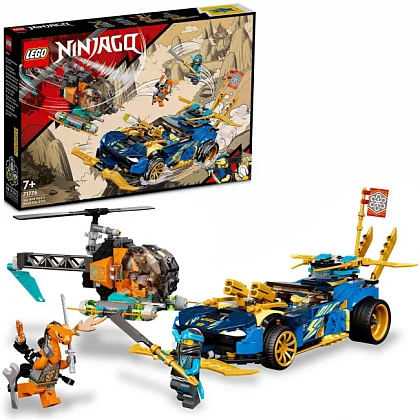 Mașina de curse EVO a lui Jay și Nya 71776 LEGO® Ninjago®